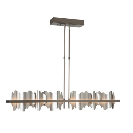 Hubbardton Forge Hildene Linear Chandelier, 1-Light, LED, Natural Iron, 51.9"W (139652-LED-STND-20-82 5CQJRA) 139652-LED-STND-20-82